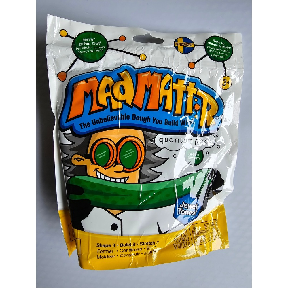 Mad Mattr Quantum Pack Green Dream Jewel Tones Modeling Dough 10oz 283g New